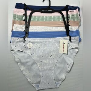 Lucky Brand Silky Smooth LaserCut Tech Sealed No-Show Panty Line 7pc set
